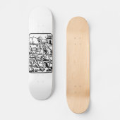 The Death - Old Indian Asian Tarot Card スケートボード (正面)