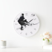 The Deke – ホッケープレーヤー ラージ壁時計 (ホーム)