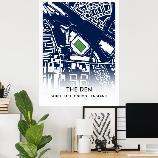 The Den Poster - Home of Millwall FC ポスター (ホームオフィス)