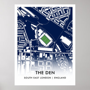 The Den Poster - Home of Millwall FC ポスター
