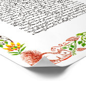 The Desiderata Poem by Max Ehrmann Wildflowers ポスター (角)