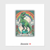 The Destroyer T-Rex Tarot Card シール (シート)