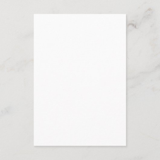 The Details Script Minimalist Wedding エンクロージャーカード (裏面)