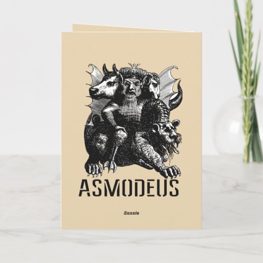 The Devil Personified Illustration Asmodeus カード (裏面)