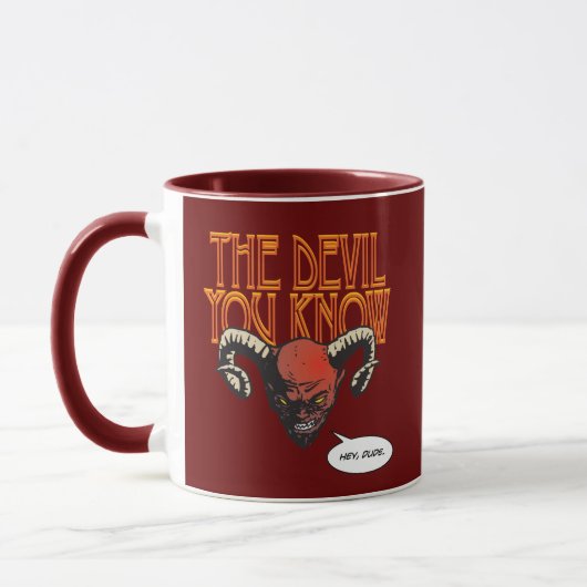 The Devil You Known Dk Red BG マグカップ (左)