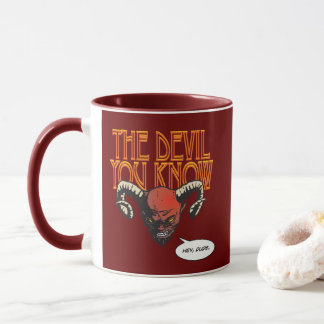 The Devil You Known Dk Red BG マグカップ