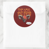 The Devil You Known Dk Red BG ラウンドシール (バッグ)