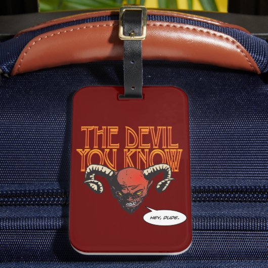 The Devil You Known Dk Red BG ラゲッジタグ (正面インサイチュ2)