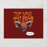レッドデビルサタン悪魔の角 ポストカード | Zazzle.co.jp