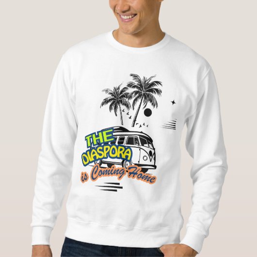 The Diaspora Are Coming Home | Basic Sweatshirt スウェットシャツ (正面)