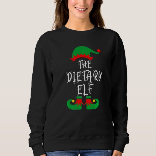 The Dietary Elf  Christmas Family Matching Pajama  スウェットシャツ (正面)