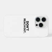 The Digital Firewall | Don't Reach Out iPhoneケース (裏面横)
