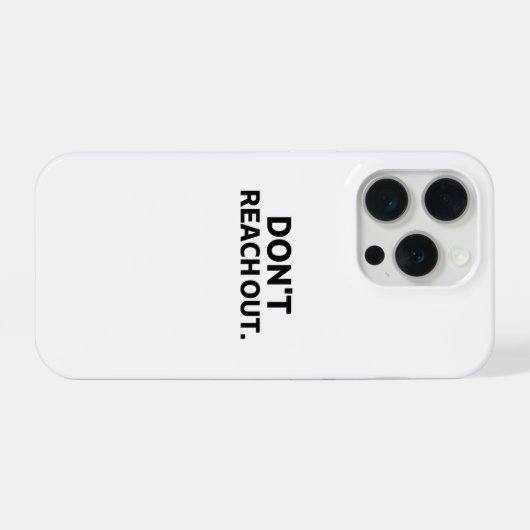The Digital Firewall | Don't Reach Out iPhoneケース (裏面横)