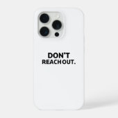 The Digital Firewall | Don't Reach Out iPhoneケース (裏面)