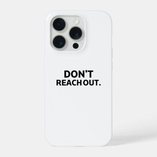 The Digital Firewall | Don't Reach Out iPhoneケース (裏面)
