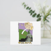 The Dim Reaper Funny Halloween Cartoon Gift & Tee ポストカード (スタンド正面)