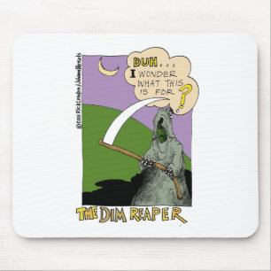The Dim Reaper Funny Halloween Cartoon Gifts & Tee マウスパッド