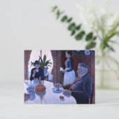 The Dining Room by Paul Signac (1887) ポストカード (スタンド正面)