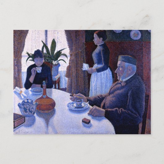 The Dining Room by Paul Signac (1887) ポストカード (正面)