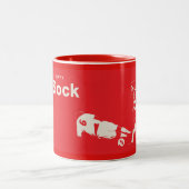 The Dirty Sock - Logo Mug ツートーンマグカップ (中央)
