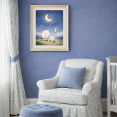 The Dish Ran Away with the Spoon Nursery Rhyme Art ポスター