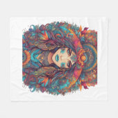 The Divine Feminine フリースブランケット (正面(横))