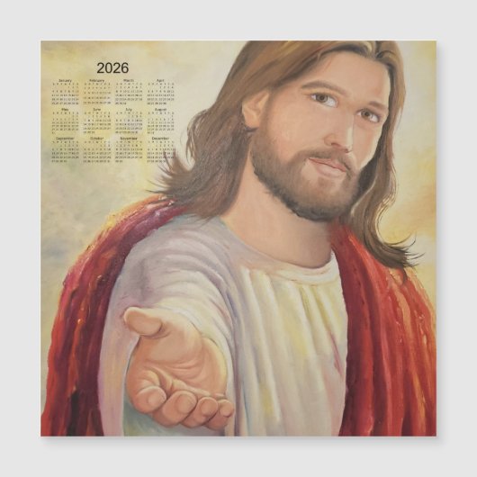 The Divine Invitation: Jesus 2026 Calendar (正面)