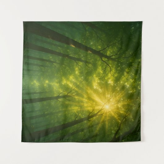 The Divine Light Path: Cathedral of the Emerald Fo タペストリー (正面(横))