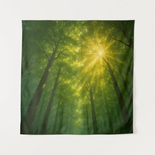 The Divine Light Path: Cathedral of the Emerald Fo タペストリー (正面)