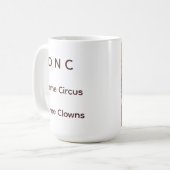The DNC Circus コーヒーマグカップ (正面左)