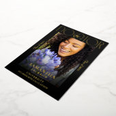 The Doctor Doctoral Graduation Chic Photo Magazine 箔招待状 (回転した状態)