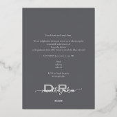 The Doctor Doctoral Graduation Photo Magazine 箔招待状 (裏面)