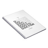 The Doctor Is Here Minimal Text Design ノートブック (右側)