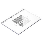 The Doctor Is Here Minimal Text Design ノートブック (左側)