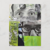 The Doctors Eyes Mixed Media Collage ポストカード (正面)