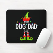 The Dog Dad Elf Christmas Matching Pajamas Men Wom マウスパッド (マウス)
