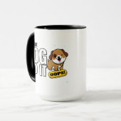 The Dog Did It - Funny Cute Puppy Design マグカップ (正面左)