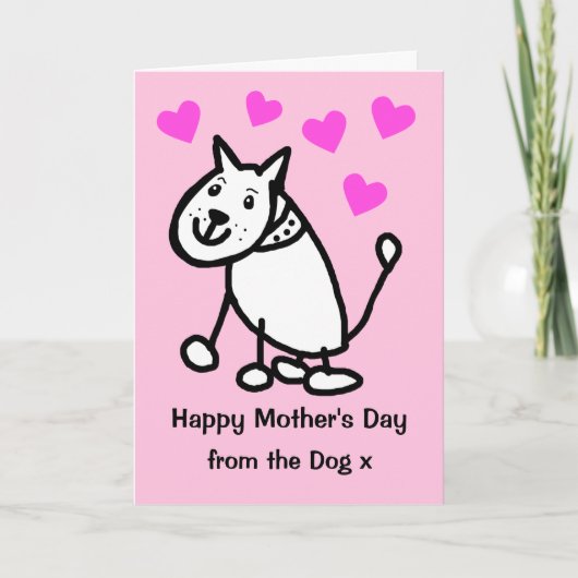 The Dog Mothers Day Cardからかわいい カード (正面)