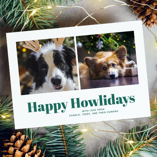 The Dogsからのグリーン「Happy Howlidays」 シーズンカード