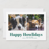 The Dogsからのグリーン「Happy Howlidays」 シーズンカード (正面)