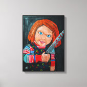 The Doll Painting by Alfred Fox キャンバスプリント (正面)