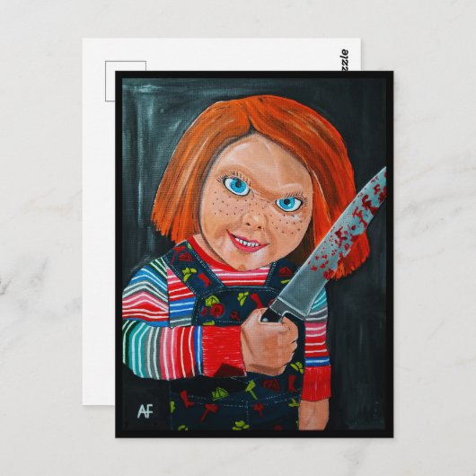 The Doll Painting by Alfred Fox ポストカード (正面/裏面)