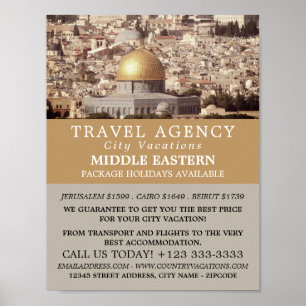 The Dome of the Rock, Jerusalem, Travel Agency ポスター