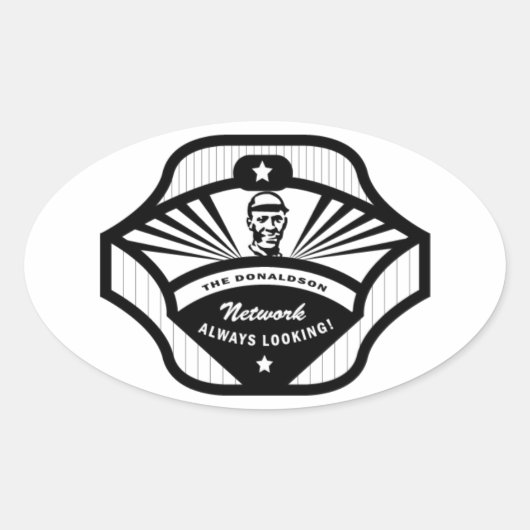 The Donaldson Network Oval Sticker 楕円形シール (正面)