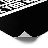 The Don't Take Care Challenge Quote (distressed Co ポスター (角)