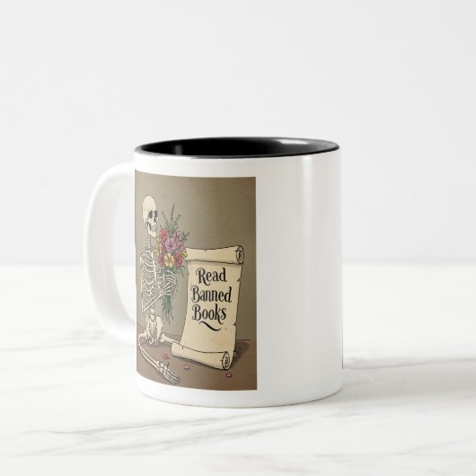 The Doodle Alchemist: Turing scribbles into Spect ツートーンマグカップ (正面左)