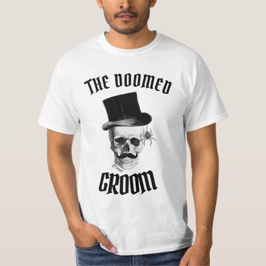 The doomed groom funny wedding design T-Shirt Tシャツ (正面)