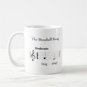 The Doorbell Song Music ユーモアのある Score コーヒーマグカップ