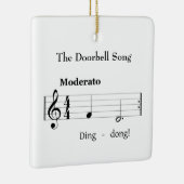 The Doorbell Song Music ユーモアのある Score セラミックオーナメント (右)