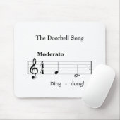 The Doorbell Song Music ユーモアのある Score マウスパッド (マウス)